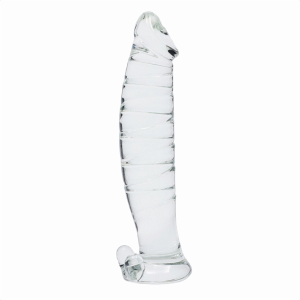 Ultimate Glass Realistic Dildo in Clear